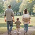 LOVEVOOK Diaper Bag Backpack, Baby Travel Bags for Boys & Girl, Toddler Waterproof Diaper Bag w/Changing Pad (Beige khaki, 15.6''-Small)