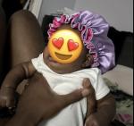 AKISS Baby Infant Newborn Toddler Satin Silk Hair Bonnet for Baby Girl Boy Sleeping Kids Cap Hat 0-3 Months