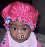 AKISS Baby Infant Newborn Toddler Satin Silk Hair Bonnet for Baby Girl Boy Sleeping Kids Cap Hat 0-3 Months