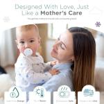 Nippii Freezable Pacifier for Baby Teething Relief - Safe Infant Teether with Cooling Effect - Easy to Clean, Medical Grade Soft Silicone - BPA Free - for Babies 0-9 Months - Made in USA