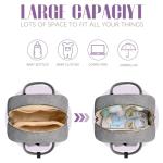 Tuwubi Diaper Bag Backpack, Baby Essentials Travel Tote Bag, Multi function Waterproof Backpacks, Travel Essentials with Stroller Straps & Pacifier Case - Grey