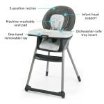 Graco® Table2Table LX 6-in-1 Highchair, Arrows with Infant Head Support & One-Hand Removable Tray