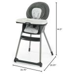 Graco® Table2Table LX 6-in-1 Highchair, Arrows with Infant Head Support & One-Hand Removable Tray