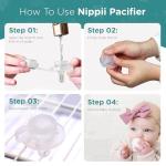 Nippii Freezable Pacifier for Baby Teething Relief - Safe Infant Teether with Cooling Effect - Easy to Clean, Medical Grade Soft Silicone - BPA Free - for Babies 0-9 Months - Made in USA