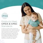 Nippii Freezable Pacifier for Baby Teething Relief - Safe Infant Teether with Cooling Effect - Easy to Clean, Medical Grade Soft Silicone - BPA Free - for Babies 0-9 Months - Made in USA