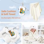 Kerbwry Collapsible Baby Bathtub for Newborn to Toddler (0-18 Months) - Foldable Baby Bath Tub with Soft Towel, Newborn& Infant Bathtub for Travel and Outdoor, Brown