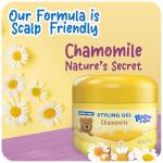 Ricitos de Oro Chamomile Hair Gel -Preserves Natural Color, Non-Greasy, Alcohol Free, Hypoallergenic, Tear-Free, Gentle Daily Use - Baby, Kids Hair Gel, Toddler - 4.05 Oz, 3-Pack
