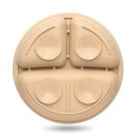 Eascrozn Toddler Plates 3 Pack, Divided Suction Plates for Baby, 100% Food Grade Silicone Baby Plates, Non-Slip, Baby Led Weaning Supplies, Microwave & Dishwasher Safe