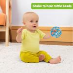 Bright Starts Oball Easy-Grasp Rattle BPA-Free Infant Toy in Blue, Age Newborn and up, 4 Inches