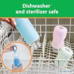 Dr. Brown's Natural Flow Anti-Colic Options+ Wide-Neck Glass Baby Bottles 5 oz/150 mL, with Level 1 Slow Flow Nipple, 3 Pack, 0m+