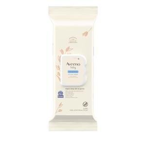 Aveeno Baby Sensitive All Over Wipes with Aloe & Natural Oat Extract for Face, Bottom, Hands & Body, pH-Balanced, Hypoallergenic, Fragrance-, Phenoxyethanol- & Alcohol-Free, 64 ct per pack
