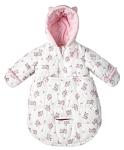 LONDON FOG Newborn Infant Baby Girl Boy Puffer Carbag Pram Bag Snowsuit Bunting - Pink (0/6 Months)