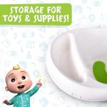 Cocomelon Baby 3-in-1 Sling and Seat Bath Tub with Removable Infant Support, Convertible Infant to Toddler Bath Tub with Seat, Shower Gift, Ages 0-24 Months