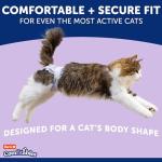 Hartz Comfitables Cat Diapers, Size L 12 Count, Comfortable & Secure Fit, Easy to Put On