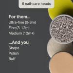 Tommee Tippee Baby Nail File, Electric, for Baby, with Six Filing Heads, Battery-Powered Infant Nail Clipper with LED Light and Adjustable Speed and Direction Settings