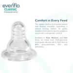 Evenflo Feeding Classic Prints Polypropylene Bottles for Baby, Infant and Newborn - Blue/Green/Teal, 8 Ounce (Pack of 12)