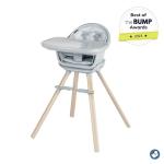 Maxi-Cosi Moa 8-in-1 High Chairs for Babies and Toddlers, Machine Washable Infant High Chair, Compact, Convertible High Chair Lightweight Design, Classic Slate