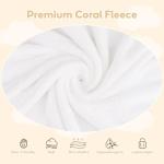 UNIMADE Hooded Towel for Newborn, 4 Pack Soft Coral Fleece Baby Towels, Ultra Absorbent Bath Cloths Bulk for Infants, Toddlers, Newborn Essential- 30 x 30 inch - Multicolor