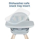 Maxi-Cosi Moa 8-in-1 High Chairs for Babies and Toddlers, Machine Washable Infant High Chair, Compact, Convertible High Chair Lightweight Design, Classic Slate