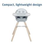 Maxi-Cosi Moa 8-in-1 High Chairs for Babies and Toddlers, Machine Washable Infant High Chair, Compact, Convertible High Chair Lightweight Design, Classic Slate