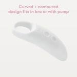 Frida Mom 2-in-1 Lactation Massager, Multiple Modes of Heat + Vibration for Clogged Milk Ducts, Increase Milk Flow, Breast Engorgement - USB Cord Included, White