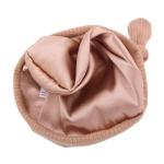 Silky Satin Lined Newborn Hat Hair Care Knot Beanie Hats for Infant Baby Boys Girls Caps 0-6 Months (0-6M Rib Camel)