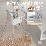 Portable Baby Highchair for Months Infants and Toddlers with 5 Point Harness Convertible Comfortable Seat for Cozy Eating Table Sit Up High Chair and Seats for Sitting Up Back Booster Feeding Chairs