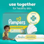 Pampers Baby Wipes Sensitive, Water Based Baby Wipes, Hypoallergenic and Unscented Baby Wipes, 168 Wipes Total (2 Flip-Top Packs)