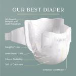 Pampers Amore, Size 0 (up to 10 lbs), 76 Count, Our Best Diaper – Hypoallergenic & Fragrance Free, Up to 100% Leakproof, Soft as Cashmere