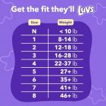 Luvs Size 7 Baby Diapers, Platinum Protection Bluey Diapers for Day & Night, Size 7, 124 Count (Packaging May Vary)