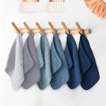 Ease Cubs 12 Pack Muslin Washcloths for Baby - 100% Cotton Baby Wash Cloths for or Baby Face Body Comfy and Soft for Newborn Infants Kids Girls and Boys - 12"x12" - Slate, Grey and Navy Series