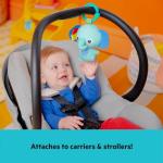 Bright Starts Wild Wiggles Baby Activity Gym & Play Mat with FoldingToy bar, Newborn and up - Green, 18.5” x 29.1” x 29.1”