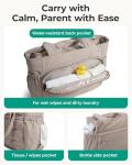 BAGSMART Diaper Bag Tote for Baby, Hospital Bag for Labor Delivery, Large Mommy Bag with Portable Changing Pad Pacifier Case for Travel Weekender Work