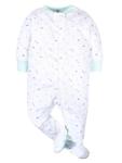 Gerber Unisex Baby 4 Pack Sleep 'N Play Footie Animals Green 0-3 Months