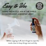 Legendairy Milk Pumping Spray 4 oz., Helps Sore Nipples & Clogged Ducts, Organic Lubricant for Breast Shields and Flanges, Vegan Breast Pump Spray, Natural & Lanolin-Free, Made in USA