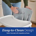 Chicco Zest 4-in-1 Folding High Chair, Feeding Chair, Toddler Chair and Youth Stool, Multi-Use Easy Clean High Chair | Capri/Blue