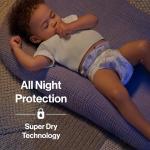 The Honest Company Comfort Dry Disposable Overnight Diapers for Sensitive Skin, Hypoallergenic, Baby Cozy Cloud and Star Signs Design Club Box Size 4 (22–37 lbs) 48 Count