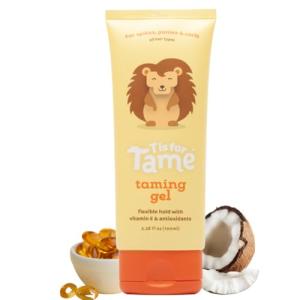 T is for Tame - Hair Taming Gel for Toddlers, Babies, and Kids - Vegan & Natural Hair Gel, Anti-Frizz, Non-Sticky, Styling Gel for Girls & Boys, Vitamin E Infused - 3.38 fl oz
