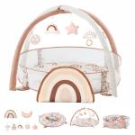 Crisschirs 6-in-1 XL Large Baby Gym & Ball Pit, Play Mat & Play Gym, Combination Baby Activity Gym with Milestone Cards for Sensory Exploration and Motor Skill Development, Balls are not Included