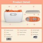 3-in-1 Electric Nail Trimmer for Thin Nails (Up to 1.4mm) – USB Rechargeable Automatic Nail File for Baby & Seniors, 2-Speed, LED Light