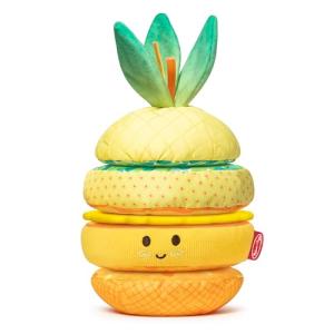 Melissa & Doug Multi-Sensory Pineapple Soft Stacker Infant Toy - Stacking Toys For Babies, Pineapple Stacking Toy For Infants