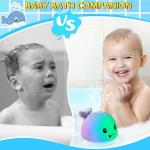Gigilli Bath Toys for Kids Ages 1-3, Baby Bath Toys 1 2 3 Year Boy Girl, Easter Basket Stuffers Gifts 6-12-18 Months, Light Up Whale Bath Toy Sprinkler Toddler Birthday Bathtub Fountain Pool Water Toy