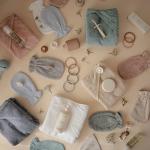 mushie Baby Hooded Towel | Organic Cotton (Pearl)