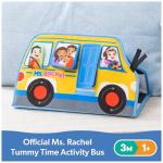Ms. Rachel Official Tummy Time Activity Bus Folding Play Mat with Baby Mirror & Sensory Toys for Interactive Play Baby Learning Toys for Boys & Girls Ages 3 Months - 1+ Year