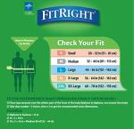 FitRight OptiFit Extra Adult Briefs, Incontinence Diapers with Tabs, Moderate Absorbency, 2XL, 60 to 70", 20 Count (Pack of 4)