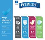 FitRight OptiFit Extra Adult Briefs, Incontinence Diapers with Tabs, Moderate Absorbency, 2XL, 60 to 70", 20 Count (Pack of 4)