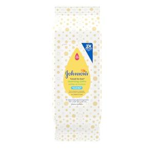 Johnson's Baby Head-to-Toe Gentle Cleansing Cloths, No Rinse, Disposable Pre-Moistened Baby Bath Wipes, Hypoallergenic Newborn Essentials, Head-to-toe Wipes, Paraben-Free 15 ct