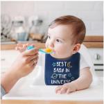 The Peanutshell Baby Boy or Girl Terry Bibs Set of 10-100% Cotton, Soft, Absorbent Baby Bibs, Unisex Toddler Boy or Girl Set, Newborn & Infant - Sunshine