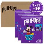 Pull-Ups Boys' Potty Training Pants, Size 4T-5T Training Underwear (38-50 lbs), 99 Count (3 Packs of 33), Packaging May Vary
