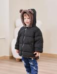 Enlifety 12-24 Months Baby Boys Girls Bear Ears Cotton Coat Size 1-2T Fall Winter Warm Hooded Outerwear with Pockets